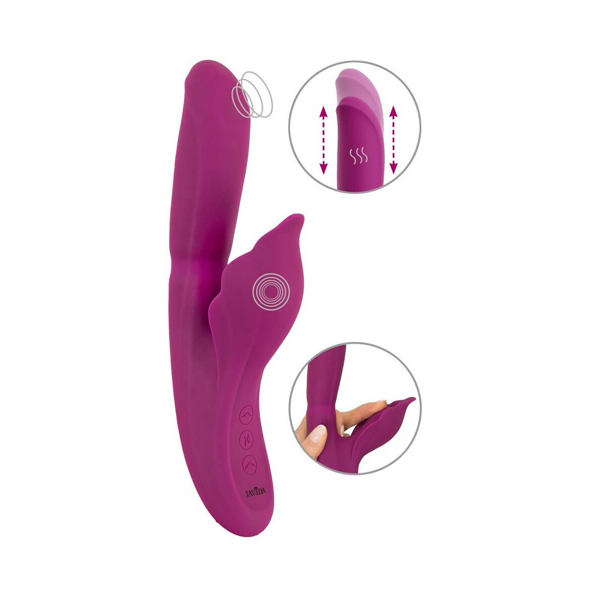 Rabbitvibrator mit 4 Funktionen