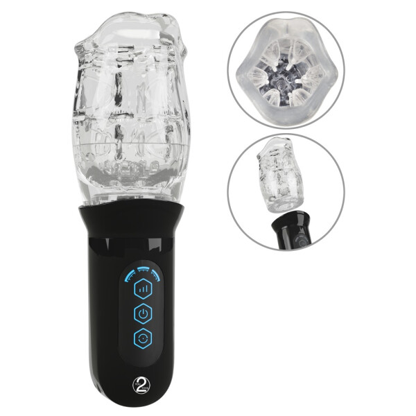Stroker Rotating Masturbator mit rotierendem Soft Sleeve-Cup