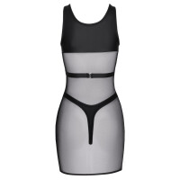 Netz-Minikleid und Riostring im Set von Cottelli PARTY - Schwarz