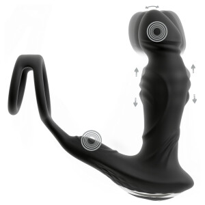 Fernsteuerbarer Vibrations-Prostata-Plug mit Wackelfunktion